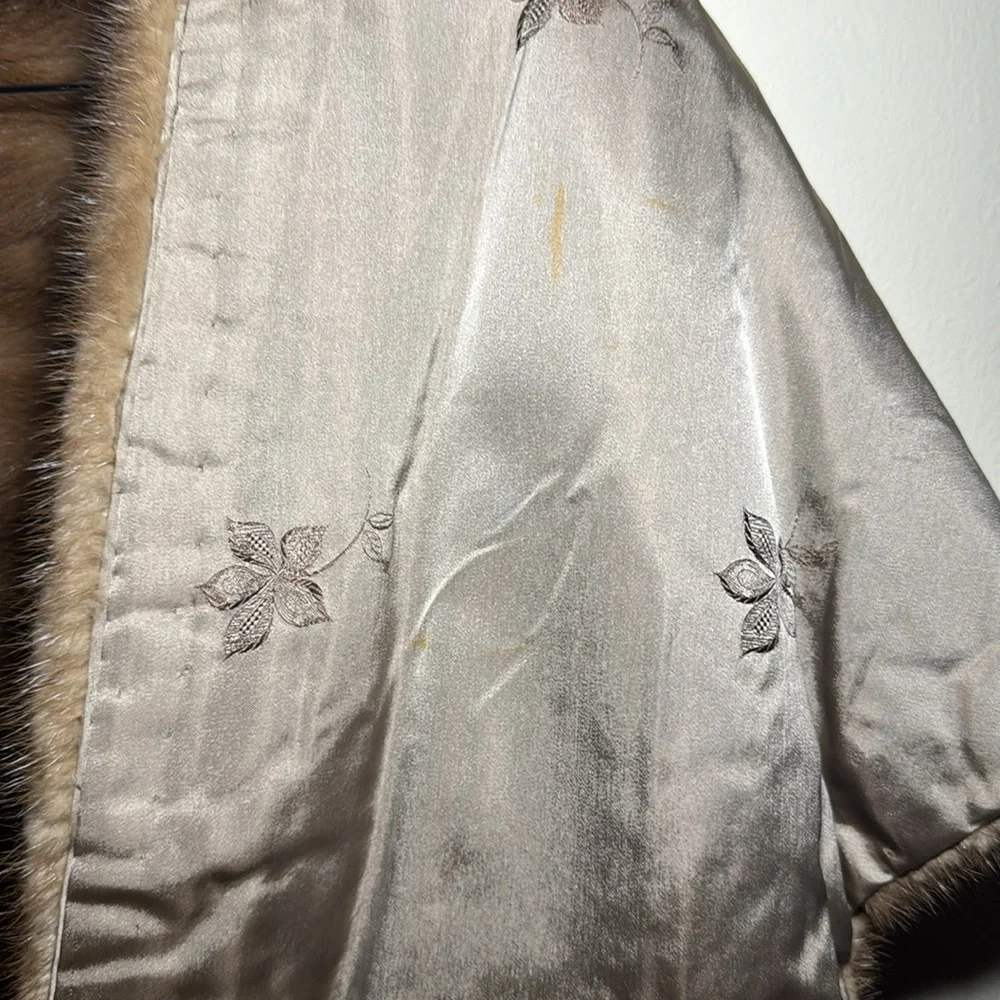 Vintage L’’elegante Autumn Haze Mink Fur Stole - cape shawl size OS - Picture 8 of 8